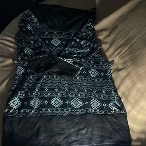 Black and White Patterned Dress